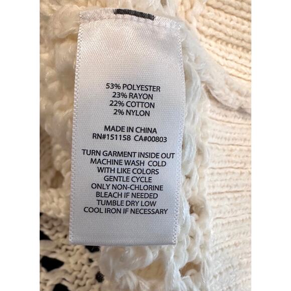 525 America Adele Cropped Short Sleeves Cardi Chalk size S - Picture 12 of 14